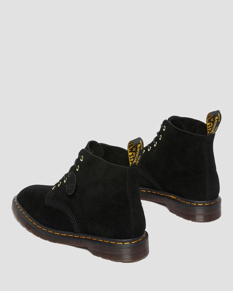 Dr Martens 101 Suede Enkellaars Dames Zwart | NL 95CTV